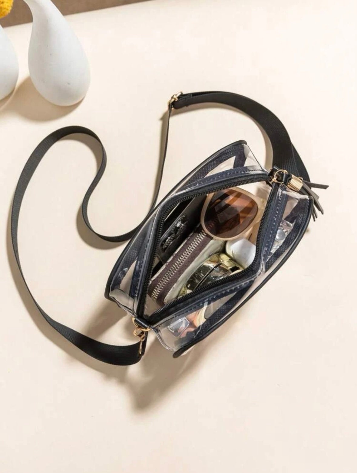 Oklahoma State Clear Purse with Strap / GO COWBOYS / Licensed / Canvas / Bag / Game Day / Stadium / Crossbody / Graduation / Back to School