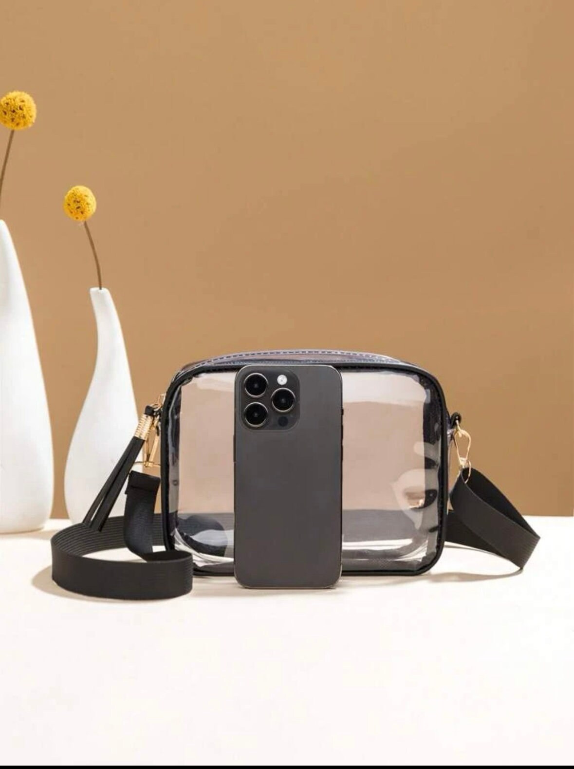 Auburn Clear Purse with Strap / WAR EAGLE - Licensed / Canvas / Purse / Game Day / Stadium / University / Crossbody / Graduation Gift