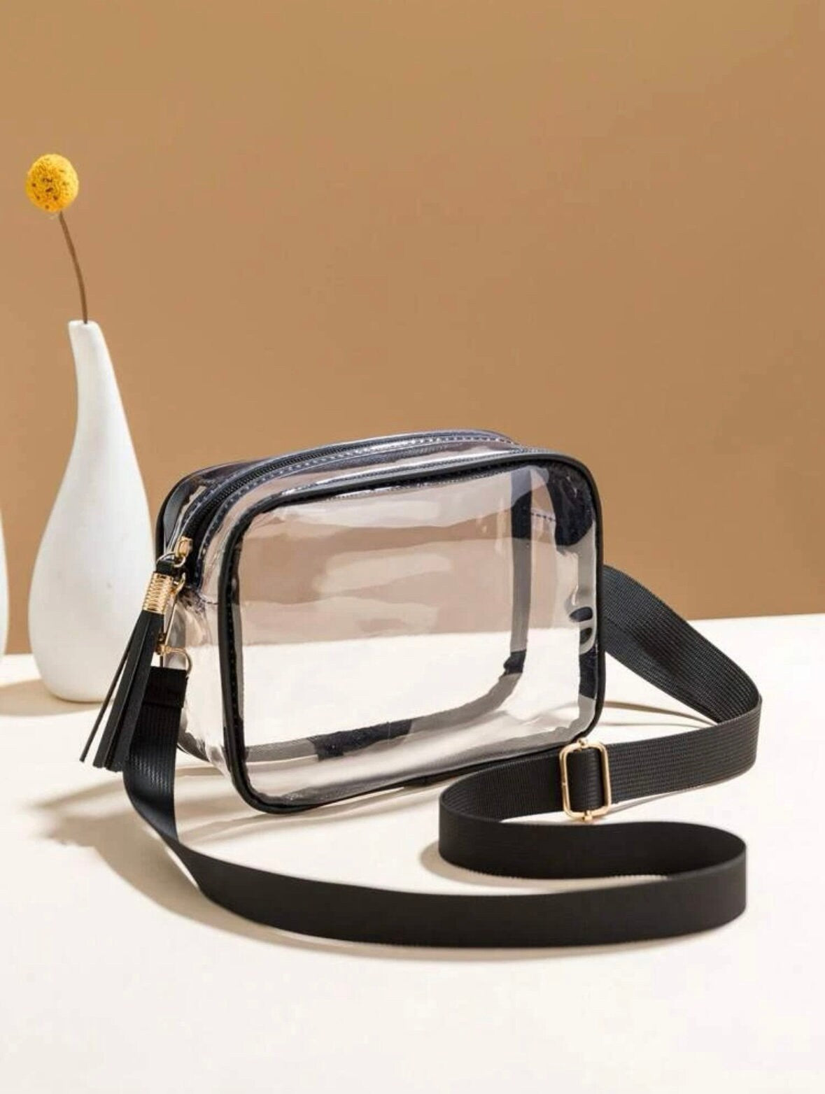 Oregon Ducks Clear Purse with Strap / GO DUCKS -Licensed, Purse, Game Day, Stadium, University, Crossbody, Graduation Gift, Back to School