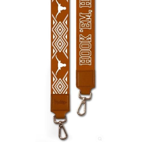 Texas Longhorn HOOKEM - Adjustable Purse Strap, Licensed, Stadium Approved, Game Day, Graduation Gift, Back to School, Clear Bag, Crossbody