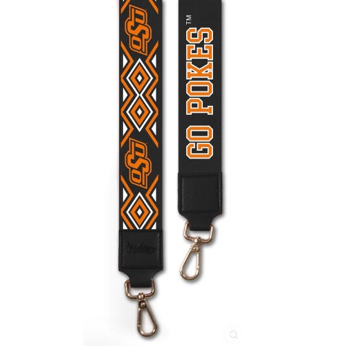 Oklahoma Cowboys GO POKES- Adjustable Purse Strap, Licensed, Stadium Approved, Game Day, Graduation Gift, Back to School, Tailgating