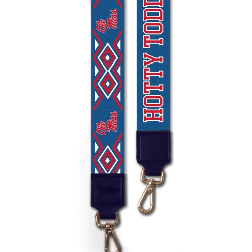 Mississippi Ole Miss HOTTY TODDY - Licensed Canvas Strap 2"