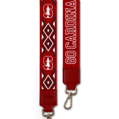 Stanford GO CARDINALS - Adjustable Purse Strap, Licensed, Stadium Approved, Game Day, Patterned, Graduation Gift, Clear Bag, Back To School