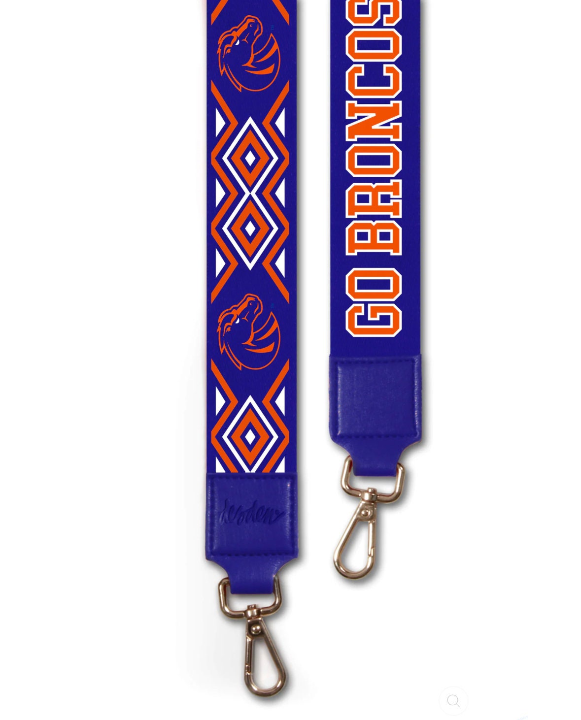 Boise GO BRONCOS - Adjustable Purse Strap, Licensed, Stadium Approved, Game Day, Patterned, Canvas, Graduation, Christmas Gift, Clear Bag