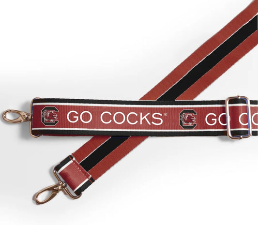 South Carolina GO GAMECOCKS - Adjustable Purse Strap, Officially Licensed, Stadium Approved, Gamecocks, Graduation Gift, Tailgating
