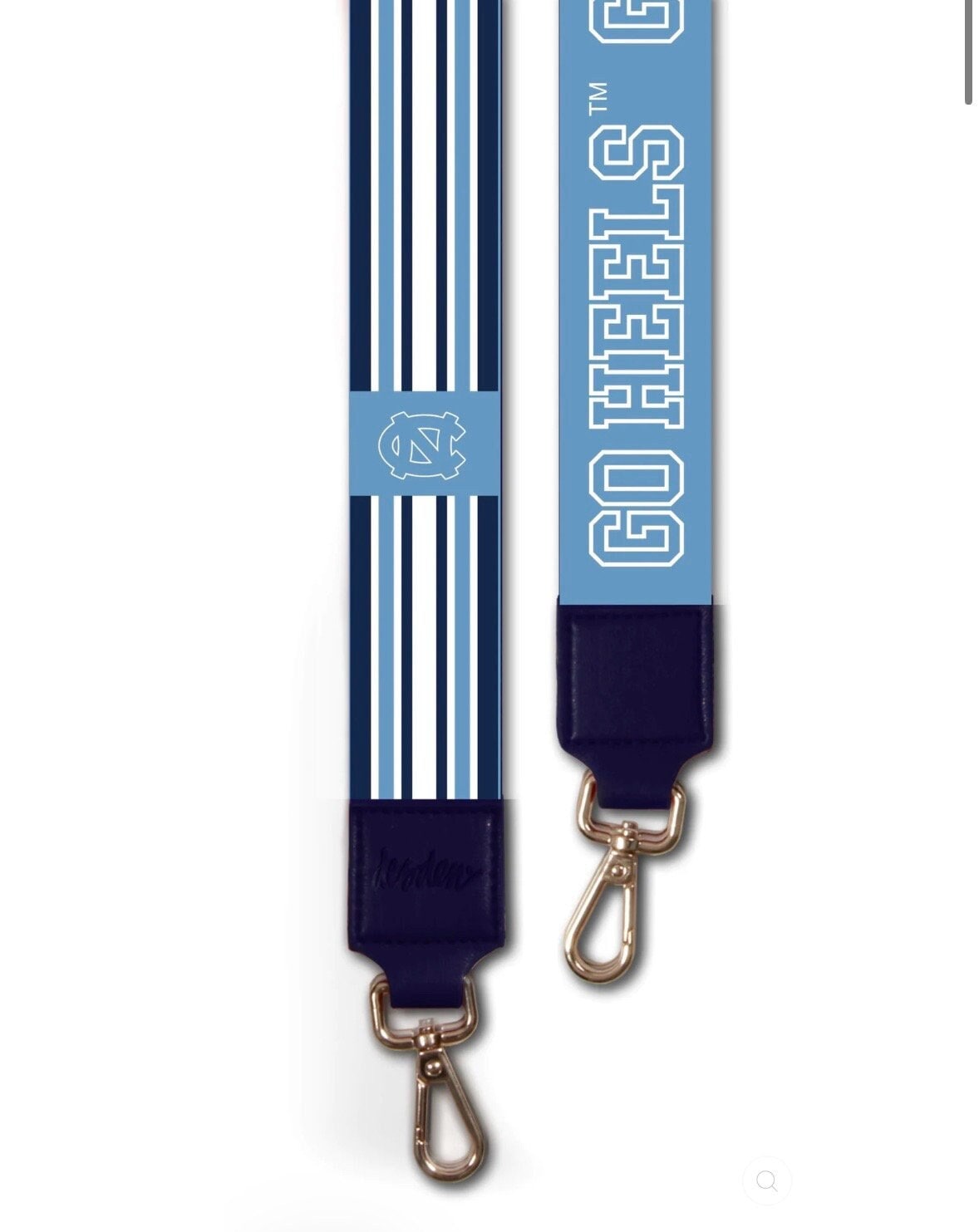 North Carolina, GO HEELS - Adjustable Purse Strap, Licensed, Stadium Approved, Patterned, Graduation Gift, Christmas Gift, Clear Bag, UNC
