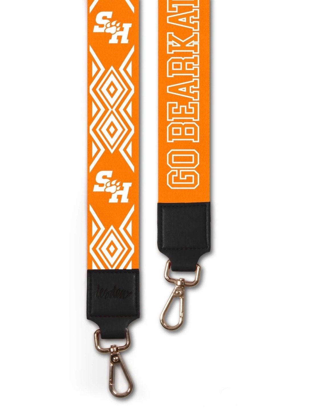 Sam Houston GO BEARKAT - Adjustable Purse Strap, Licensed, Patterned, Crossbody, Tailgate, Stadium Approved, Graduation Gift, Back to School