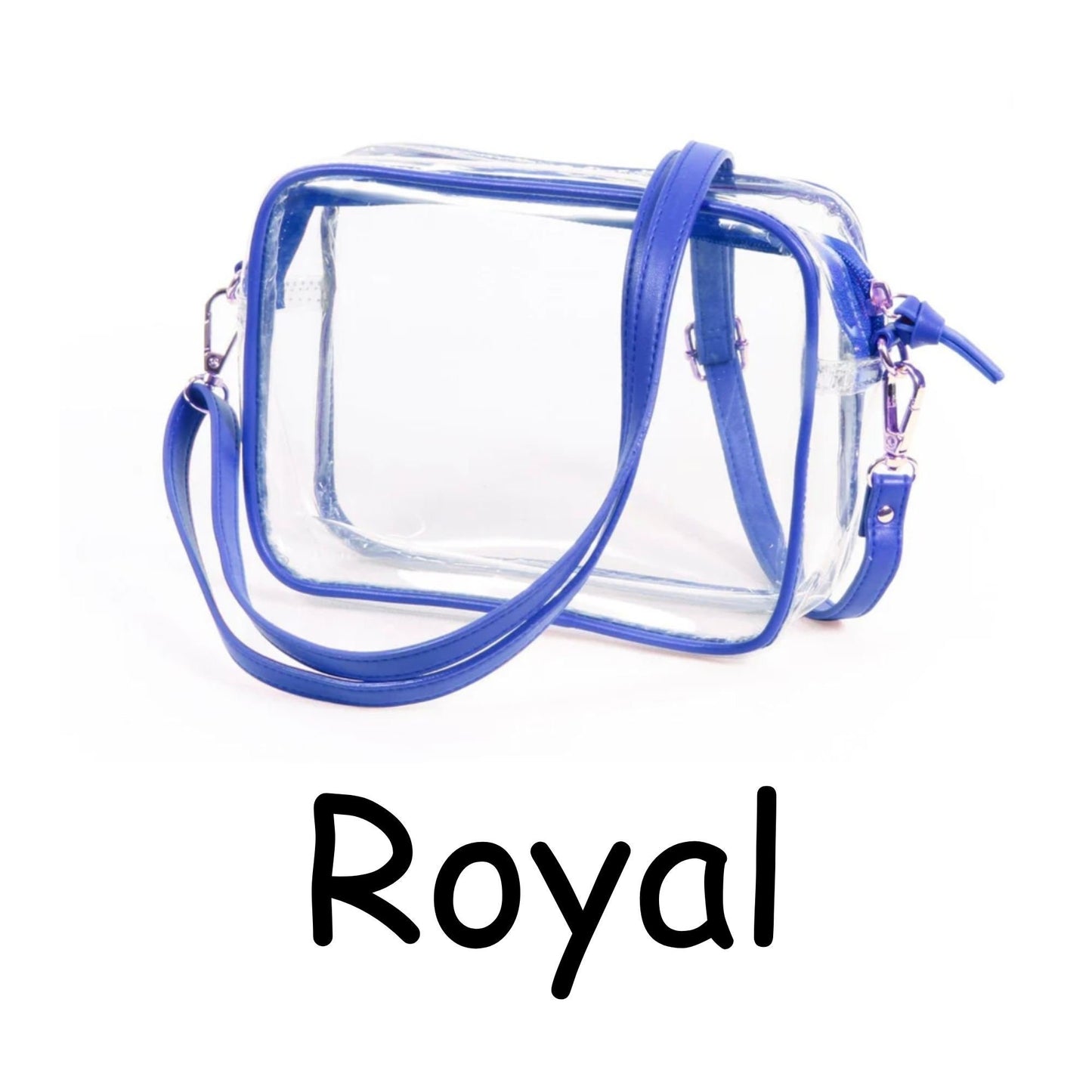 Clear Stadium Approved Bags, Clear Purse, Game Day, 10 colors, College, Adjustable, Graduation, Back to School, Events, Stadium Approved
