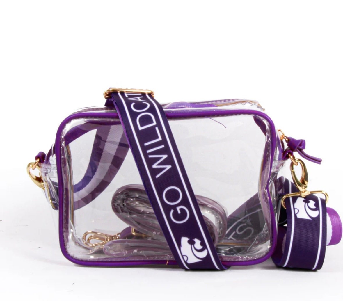 Kansas State GO WILDCATS - Licensed Canvas Strap with Purse