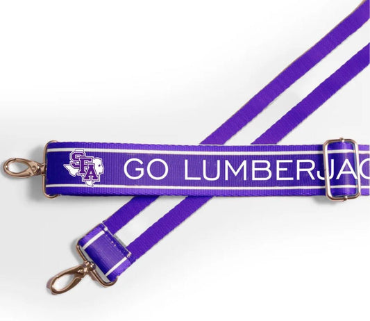 Go Lumberjacks canvas strap purse
