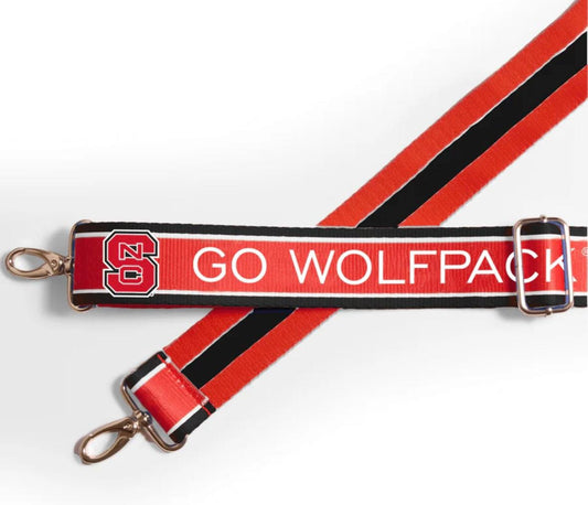 North Carolina State GO WOLFPACK - Adjustable Strap, Licensed, Patterned, Stadium Approved, Graduation, Back to School, Tailgating, Gift