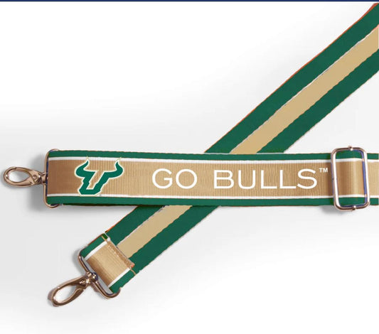 South Florida GO BULLS - Adjustable Strap, Licensed, Patterned, Stadium Approved, Graduation, Back to School, Clear Bag, Tailgating