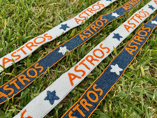 Houston Astros Beaded Purse Strap
