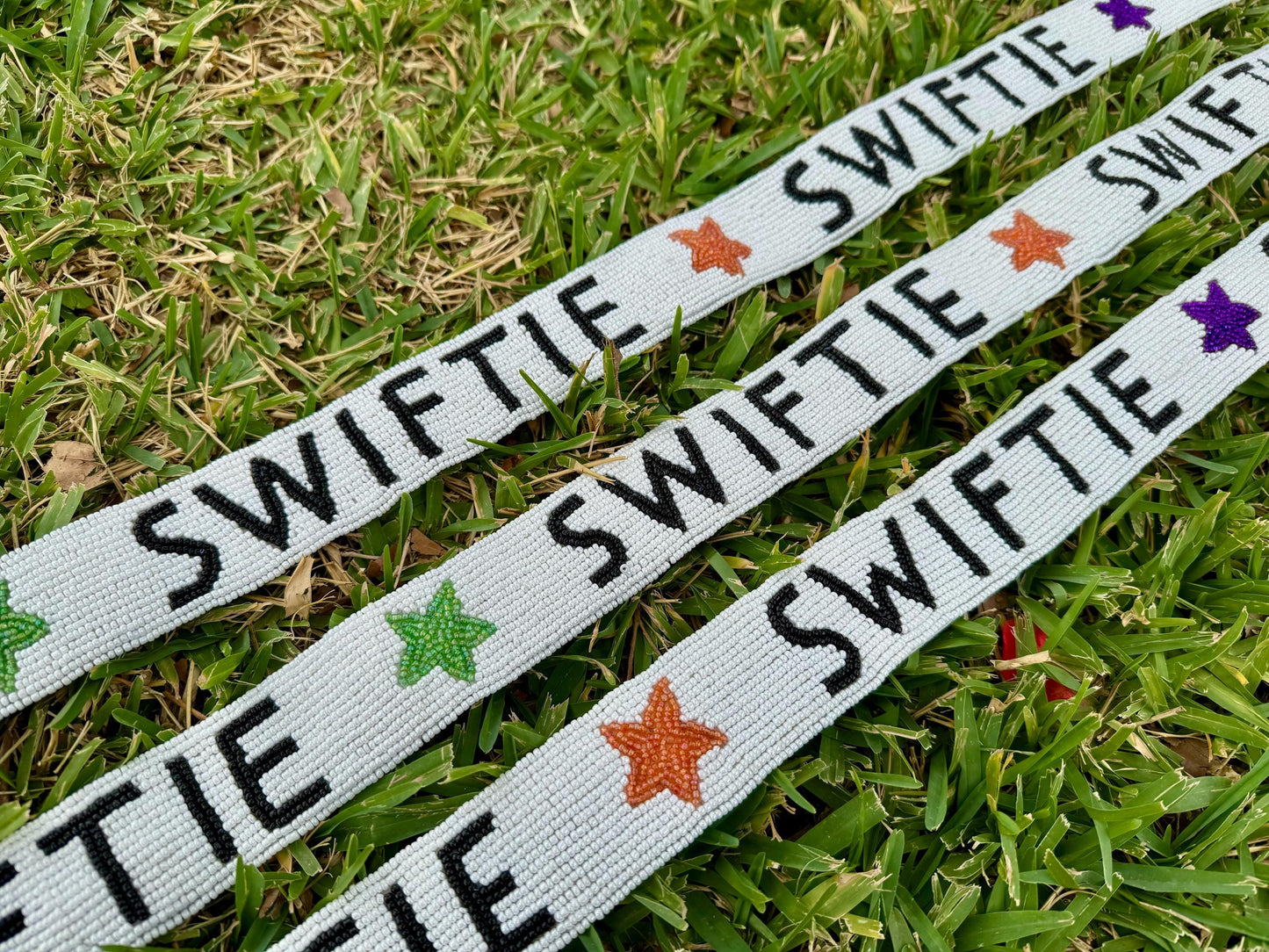 Swiftie-Inspired Bag Strap | Handcrafted Shoulder Strap for Taylor Swift Fans | Stylish Fan Accessory Custom Beaded Purse Strap | Concert