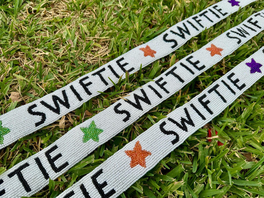 Swiftie-Inspired Bag Strap | Handcrafted Shoulder Strap for Taylor Swift Fans | Stylish Fan Accessory Custom Beaded Purse Strap | Concert