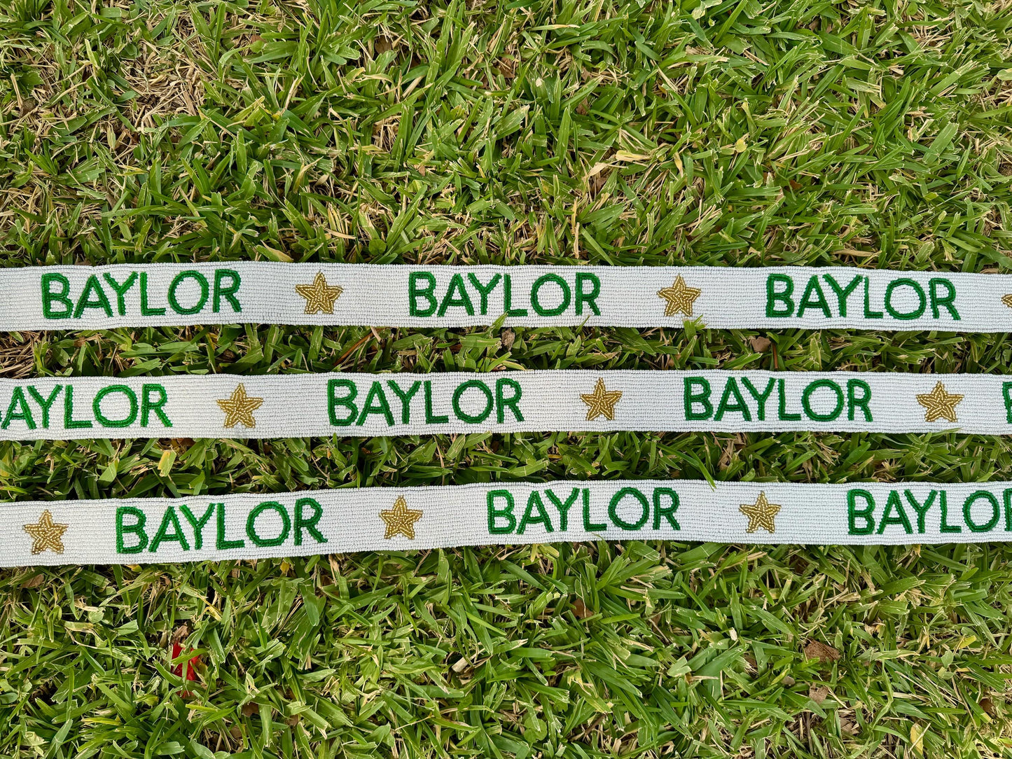 Baylor Bears Beaded Purse Strap, Handcrafted, Shoulder Strap, Game Day Accessory, Gifts, Tailgating, Stadium Approved, Back To School