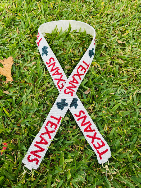 Houston Texans Beaded Purse Strap