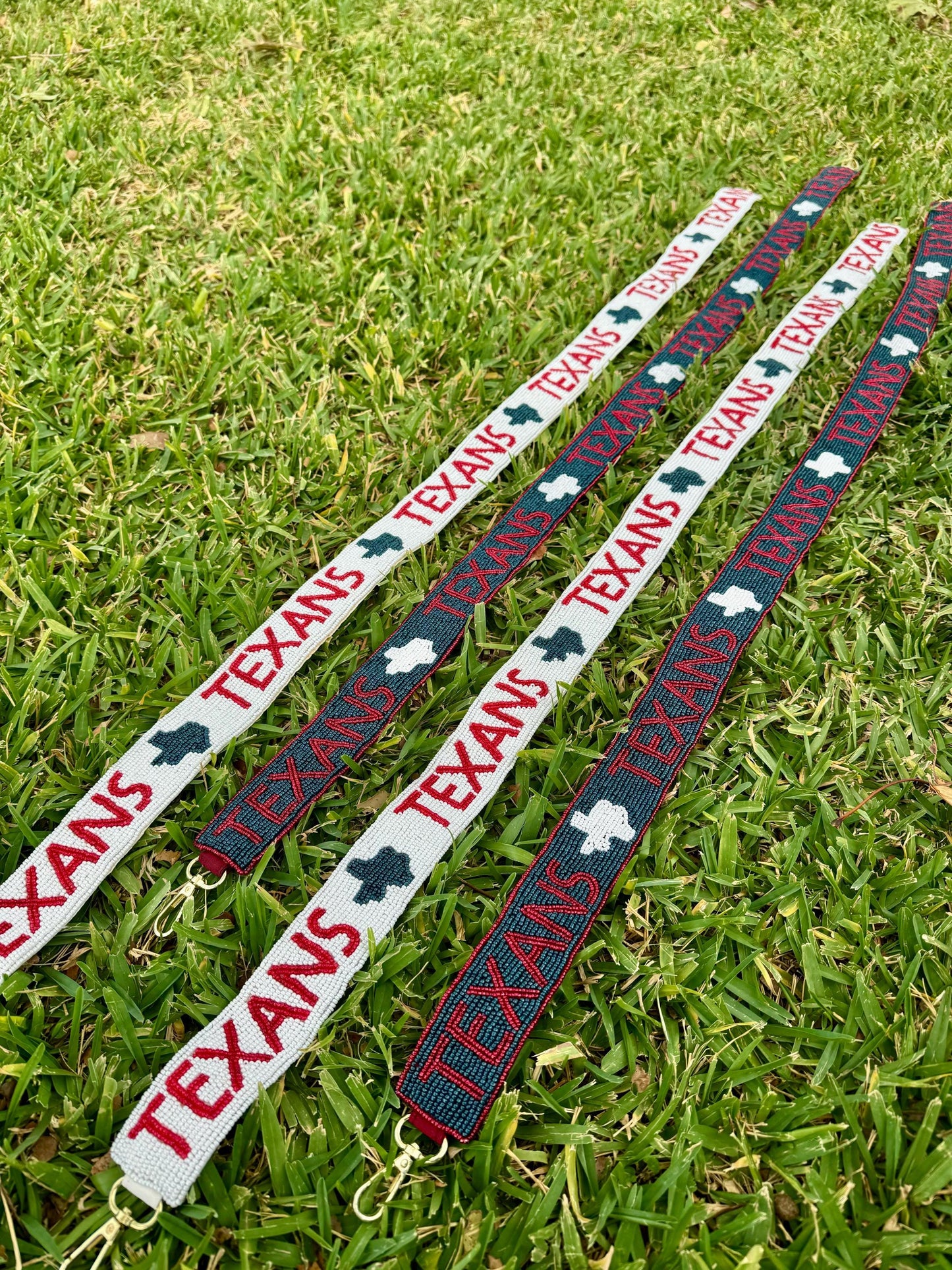 Texans Beaded Purse Strap, Handmade, Clear Bag, Crossbody, Shoulder, Stadium Approved, Game Day, Tailgating, Christmas Gift, Football