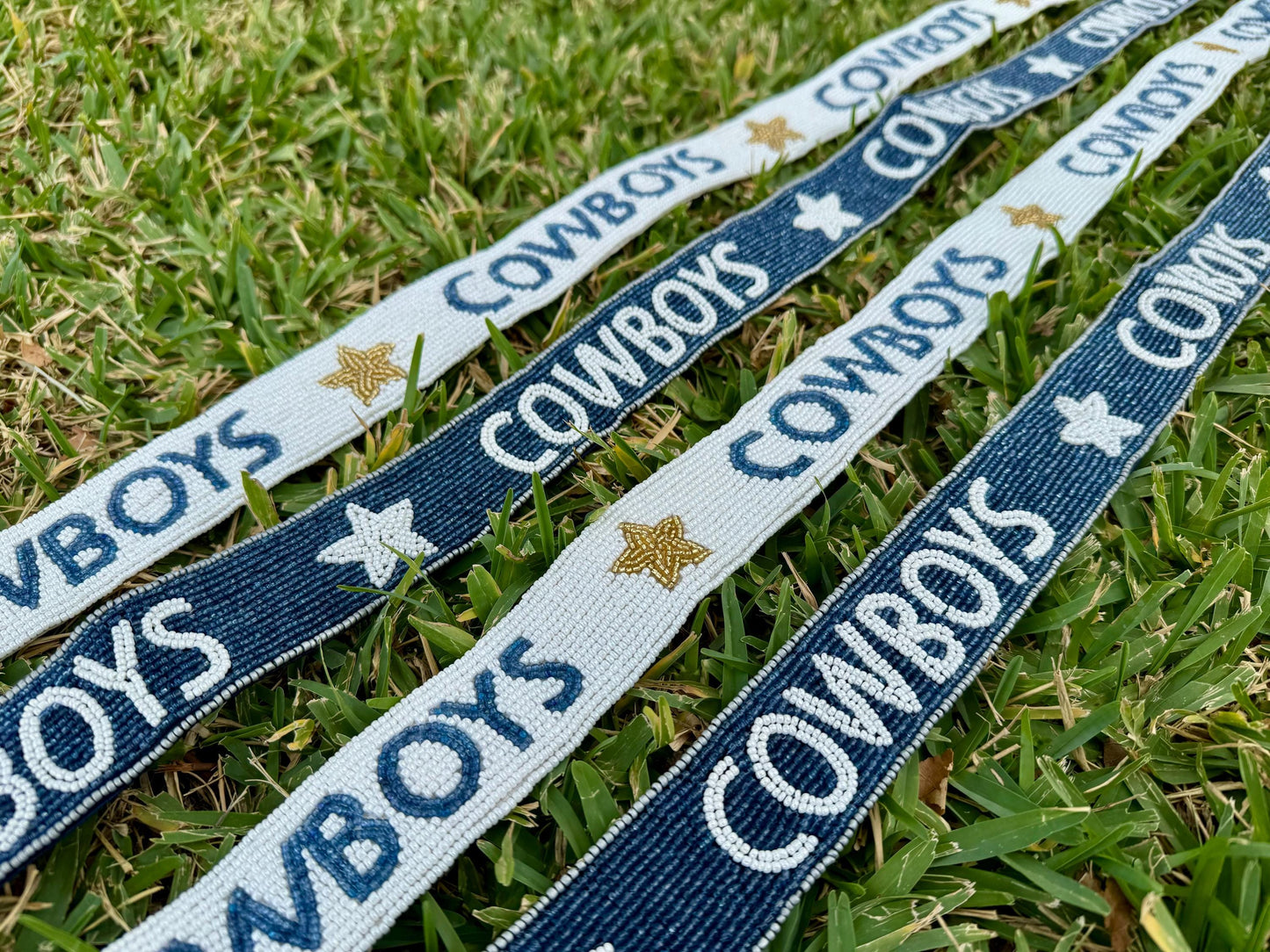 Cowboys Beaded Purse Strap, Handmade, Clear Bag, Crossbody, Shoulder, Stadium Approved, Game Day, Tailgating, Christmas Gift