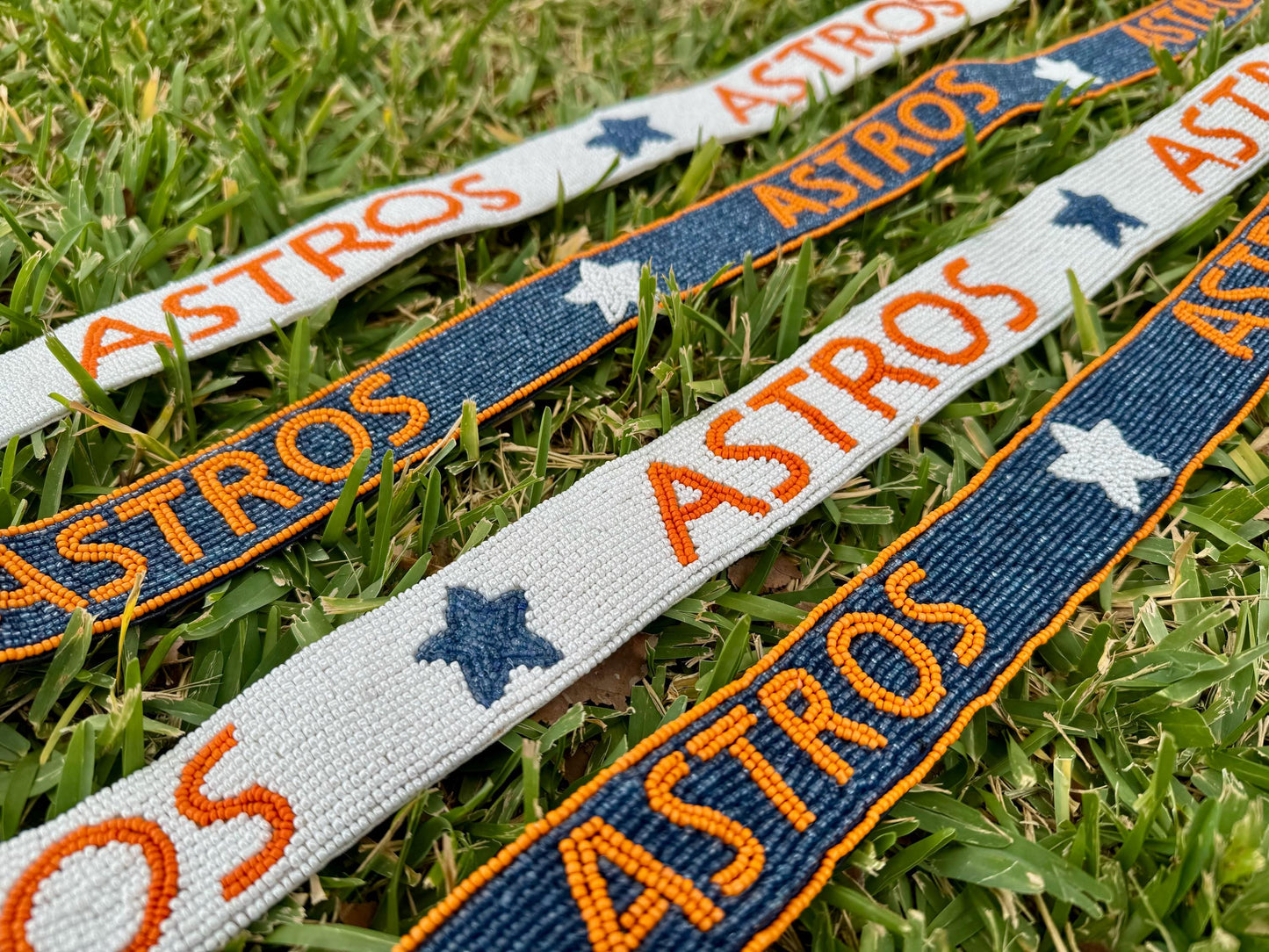 Houston Astros Beaded Purse Strap