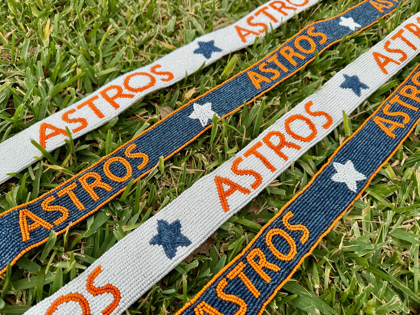 Houston Astros Beaded Purse Strap