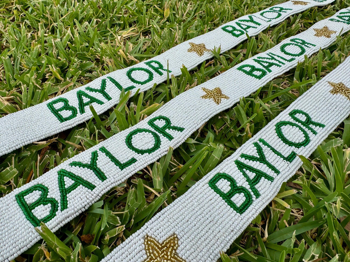 Baylor Bears Beaded Purse Strap, Handcrafted, Shoulder Strap, Game Day Accessory, Gifts, Tailgating, Stadium Approved, Back To School