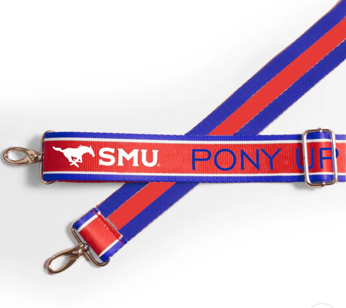 SMU - PONY UP Clear Purse with Strap, Licensed, Adjustable, Stadium Approved, Back to School, Graduation, Christmas, Gift, Crossbody