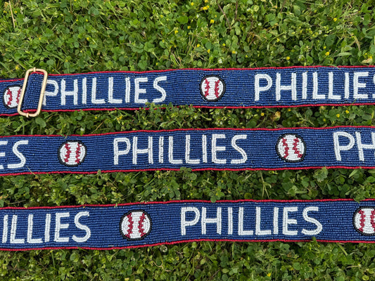 Philadelphia Phillies beaded crossbody strap