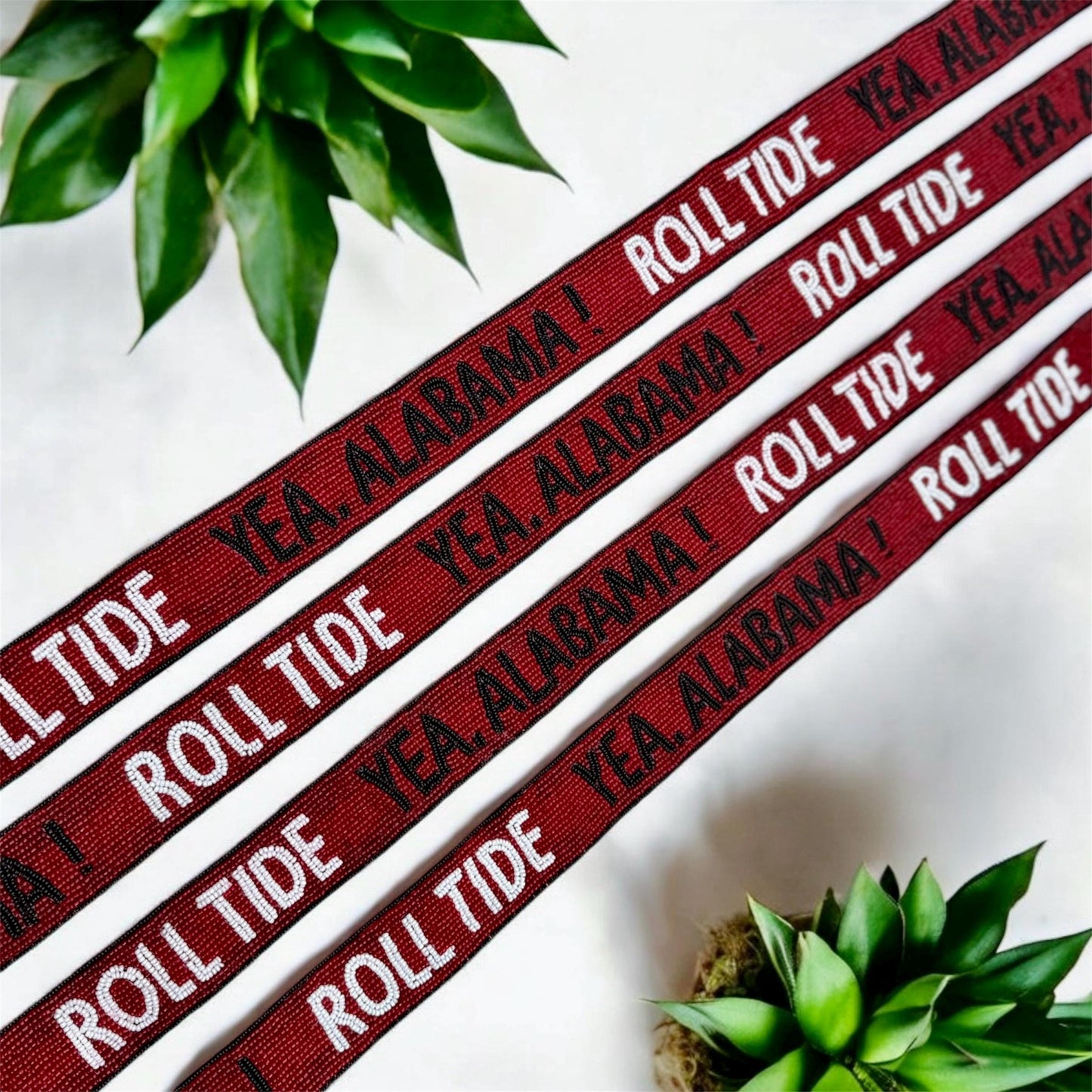 Alabama Beaded Purse Strap, Handmade, Crossbody, Shoulder, Stadium Approved, Game Day, Graduation, Mothers Day, Gift, Tailgating