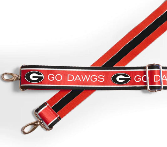 Georgia GO DAWGS - Adjustable Purse Strap, Licensed, Stadium Approved, Game Day, Graduation Gift, Back to School, Clear Bag, Crossbody