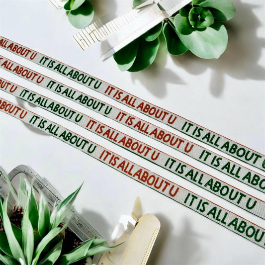 University of Miami Beaded Purse Strap, Handmade, Crossbody, Shoulder, Stadium Approved, Game Day, Graduation, Mothers Day, Gift, Tailgating