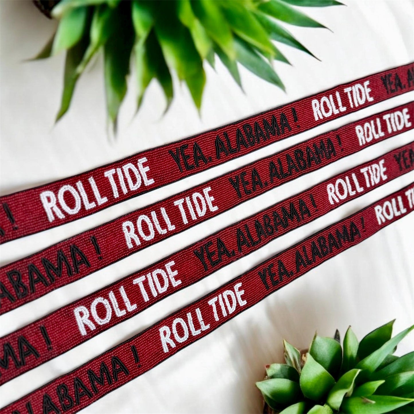 Alabama Beaded Purse Strap, Handmade, Crossbody, Shoulder, Stadium Approved, Game Day, Graduation, Mothers Day, Gift, Tailgating