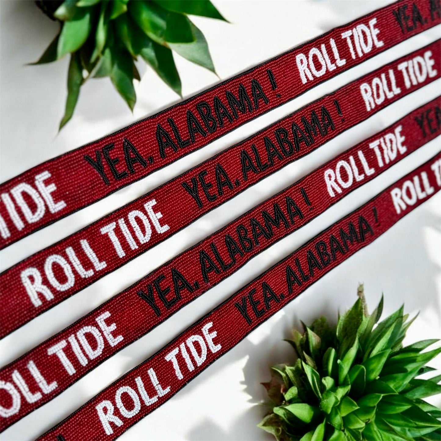 Alabama Beaded Purse Strap, Handmade, Crossbody, Shoulder, Stadium Approved, Game Day, Graduation, Mothers Day, Gift, Tailgating