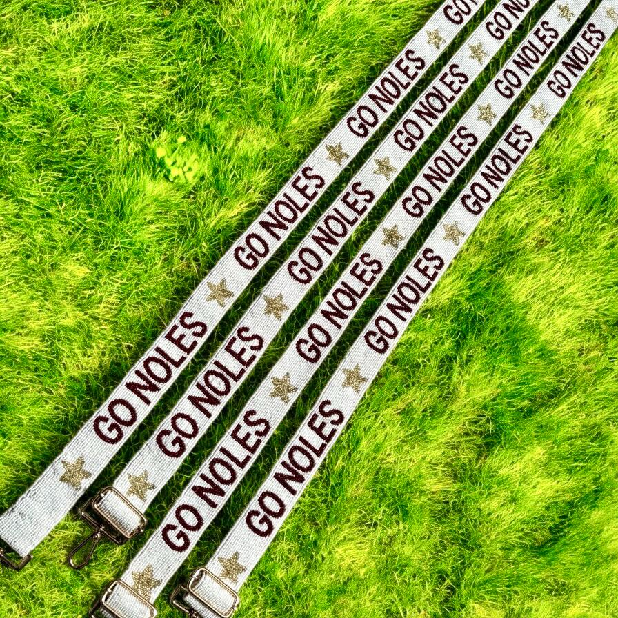 Go Noles Beaded Purse Strap, Adjustable, Crossbody, FSU Accessory, Game Day, Handmade, Stadium Approved, Graduation, Gift, Back to School