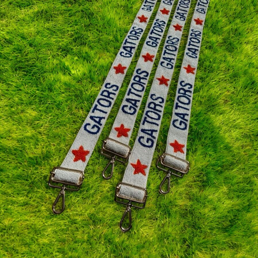 Florida Gators Beaded Purse Strap, Adjustable, Crossbody, Handmade, Game Day, Graduation, Gift, Back to School, Blue & Orange UF Accessory